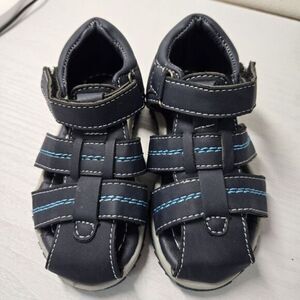 Josmo Unisex Size 8 Boys Girls Hiking Walking Sandals Blue Vacation Beach Summer